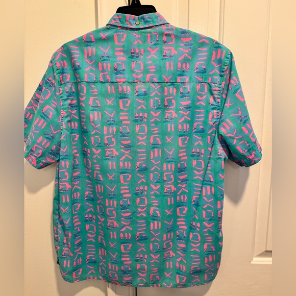 The Nutter Blue and Pink Casual Button Down Shirt - Picture 3 of 4